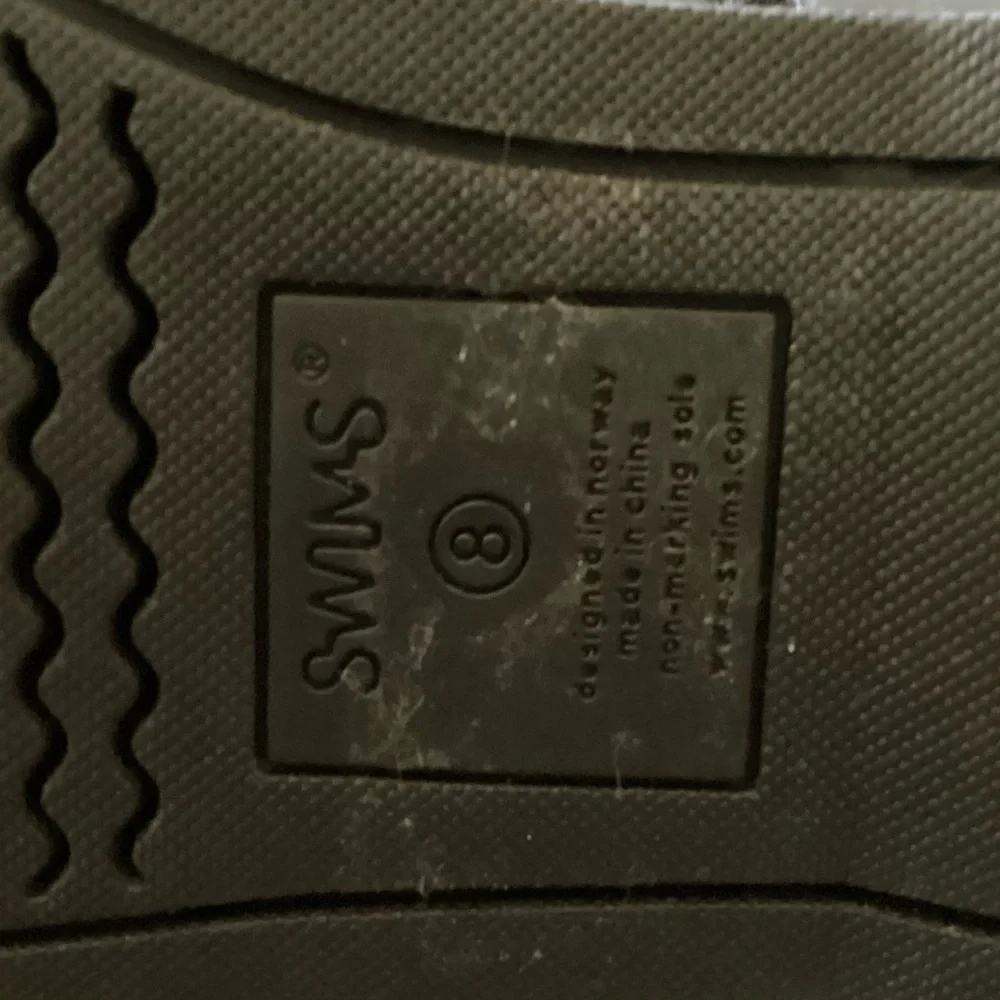 Swims Nordic Loafer Boat Shoes Lace up Size 8 Gray